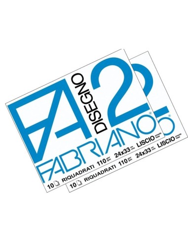 ALBUM DA DISEGNO FABRIANO F2 10 FOGLI RIQ. 24x33cm LISCIO
