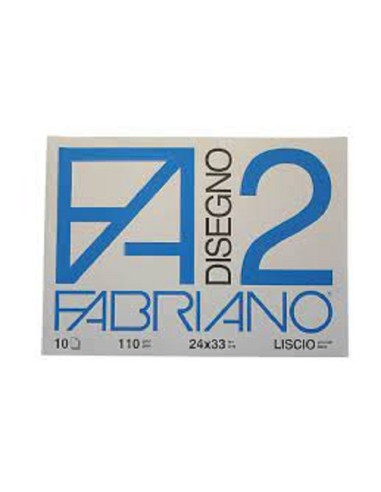 ALBUM DA DISEGNO FABRIANO F2 10 FOGLI 24x33cm LISCIO 