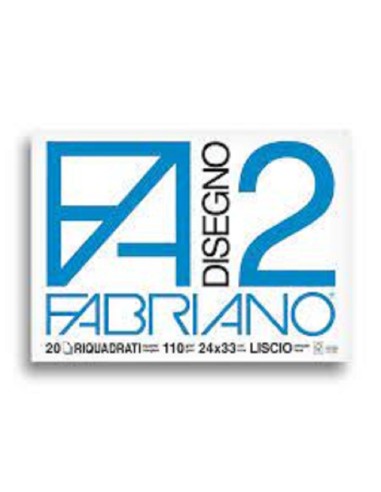 ALBUM DA DISEGNO FABRIANO F2 RIQ. 20 FOGLI 24x33cm LISCIO