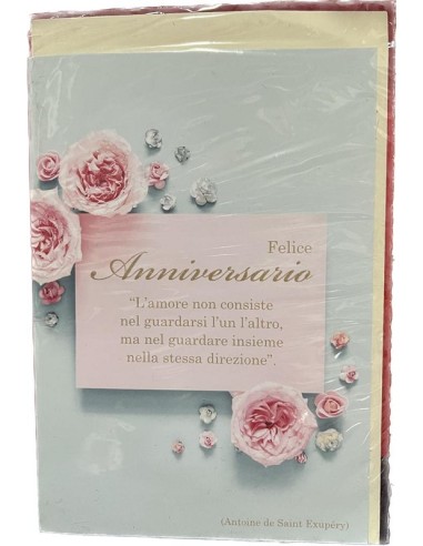 BIGLIETTO D'AUGURI ANNIVERSARIO