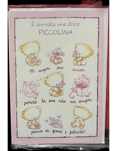 BIGLIETTO D'AUGURI NASCITA