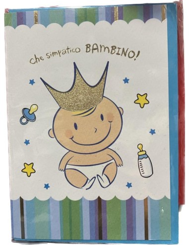 BIGLIETTO D'AUGURI NASCITA