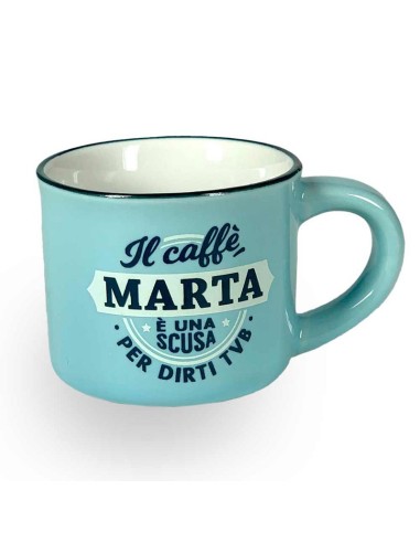 TAZZINA DA CAFFE' CON NOME - MARTA