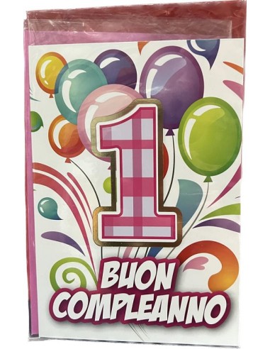 BIGLIETTO D'AUGURI 1 ANNO