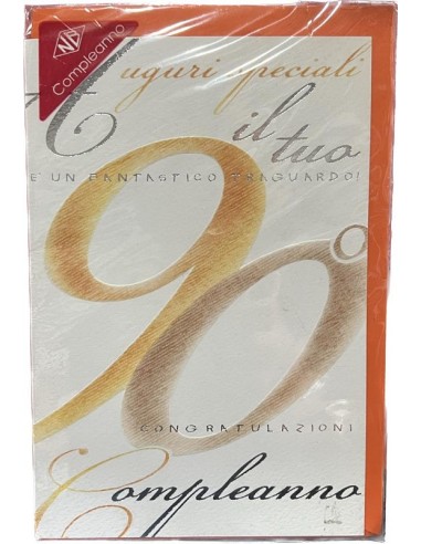 BIGLIETTO D'AUGURI 90 ANNI