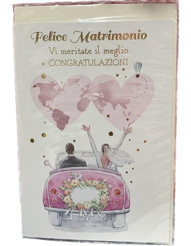 BIGLIETTO D'AUGURI MATRIMONIO