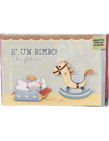 BIGLIETTO D'AUGURI NASCITA