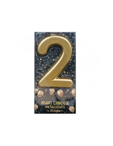 MAXI CANDELE METALLIZZATE ORO 2