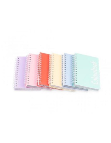 COLOURBOOK BLOCCO A7 PASTEL SPIRALATO 5M
