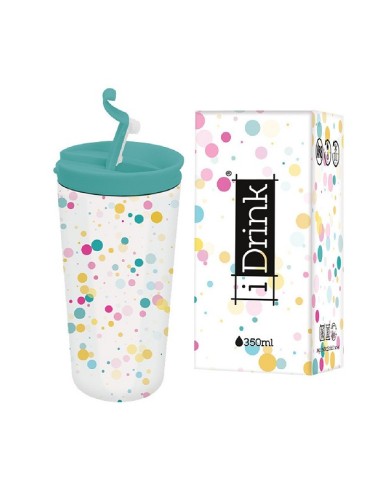 TRAVEL MUG IDRINK 350ml POIS COLORATI