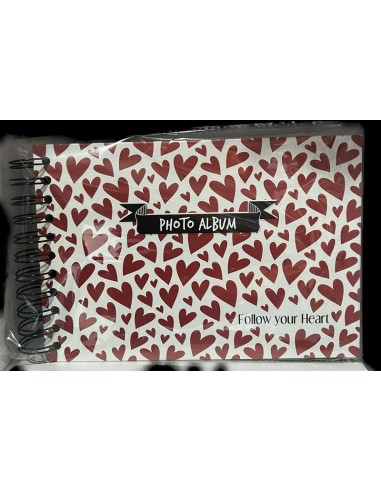 PHOTO ALBUM ITOTAL HEART CON ADESIVI COLORATI 215x150mm 30 PG.
