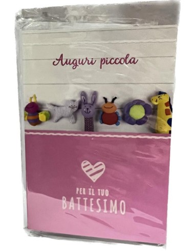 BIGLIETTO D'AUGURI BATTESIMO