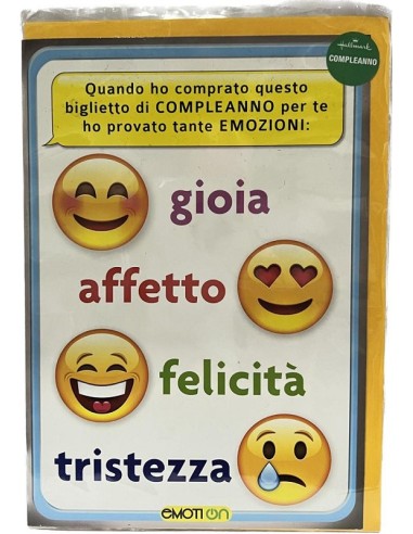 BIGLIETTO D'AUGURI COMPLEANNO