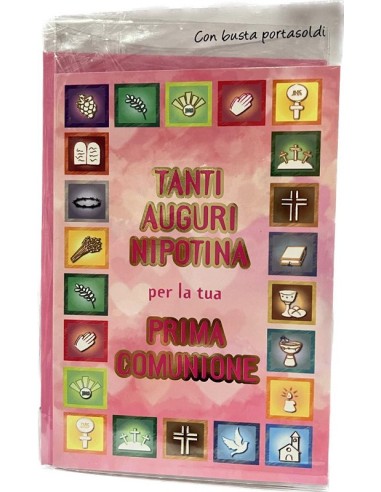 BIGLIETTO D'AUGURI COMUNIONE