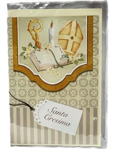 BIGLIETTO D'AUGURI CRESIMA
