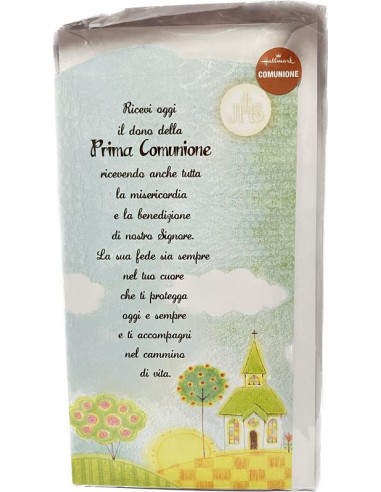 BIGLIETTO D'AUGURI COMUNIONE