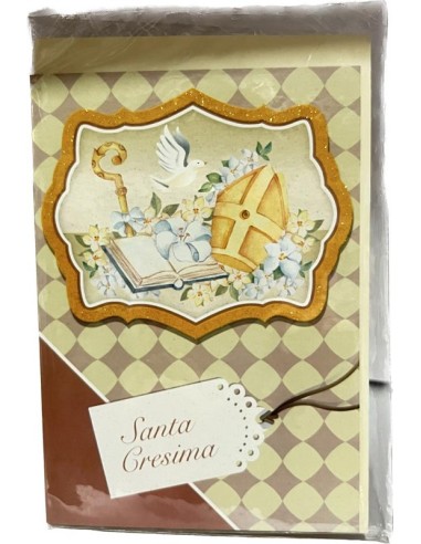BIGLIETTO D'AUGURI CRESIMA