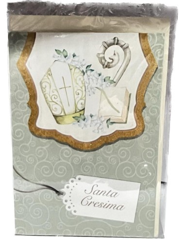 BIGLIETTO D'AUGURI CRESIMA