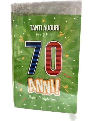 BIGLIETTO D'AUGURI 70 ANNI