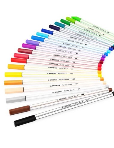 STABILO PEN 68 BRUSH NERO 568/46