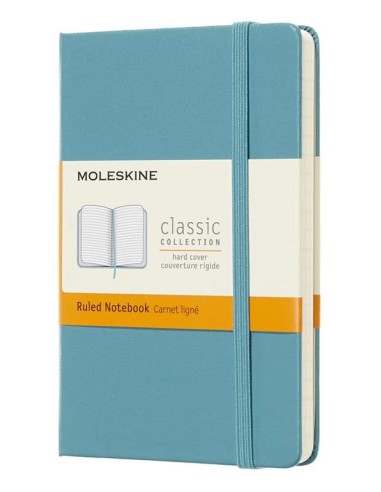 MOLESKINE CLASSIC COLLECTION HARD COVER RIGHE A6 AZZURRA
