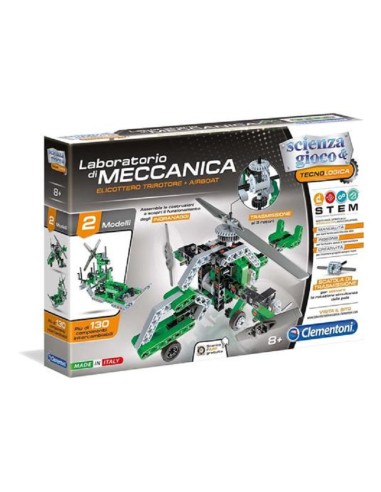 CLEMENTONI SCIENZA E GIOCO LABORATORIO DI MECCANICA ELICOTTERO+AIRBOT