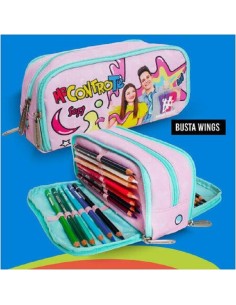 ME CONTRO TE - ASTUCCIO BUSTINA PORTAPENNE ACCESSORIATO