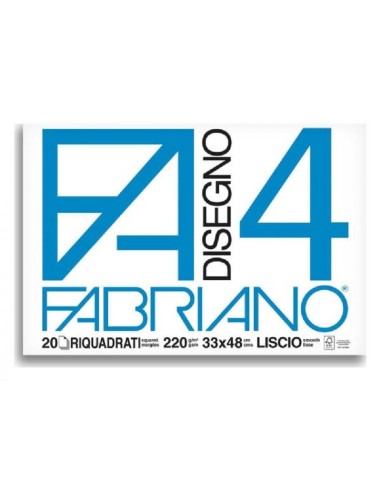 ALBUM DA DISEGNO FABRIANO 4 33x48cm LISCIO RIQUADRATO