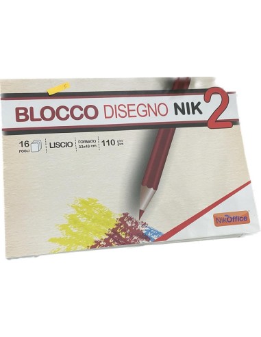BLOCCO DISEGNO NIK 2 33x48cm LISCIO 16fg.