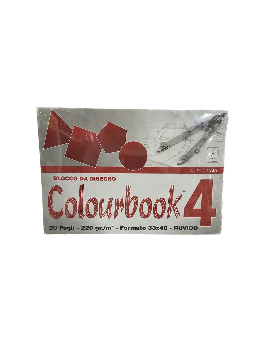 BLOCCO DA DISEGNO COLOURBOOK 33x48cm RUVIDO 20fg.