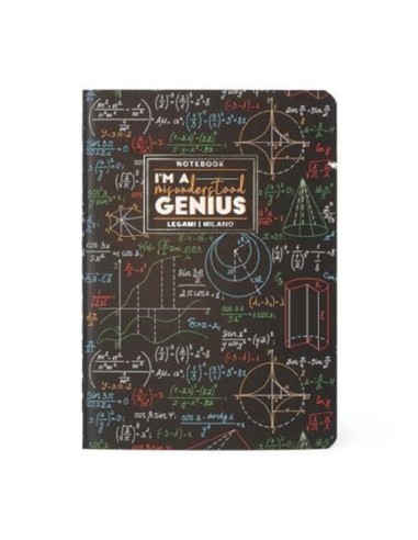 QUADERNO MEDIUM A RIGHE 80 PG. LEGAMI - I'M A MISUNDERSTOOD GENIUS