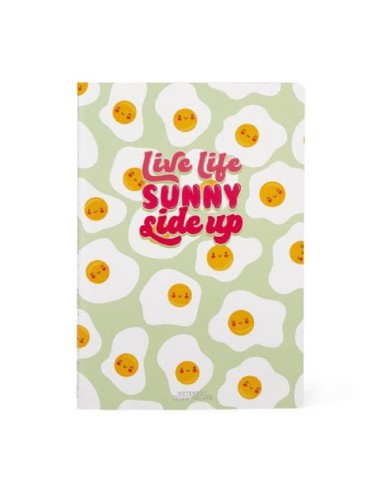 QUADERNO MEDIUM A RIGHE 80 PG. LEGAMI - LIVE LIFE SUNNY SIDE UP 
