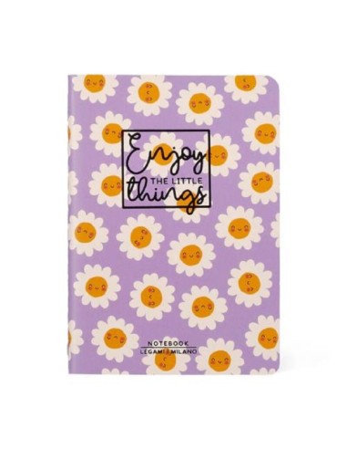 QUADERNO MEDIUM A RIGHE 80 PG. LEGAMI - ENJOY THE LITTLE THINGS