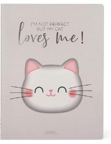 QUADERNO A RIGHE 100 PG. LEGAMI - MY CAT LOVES ME