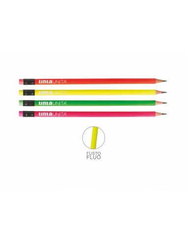 MATITE HB TINTAUNITA FLUO CON GOMMA 