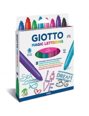 GIOTTO MAGIC LETTERING 8 COLORI