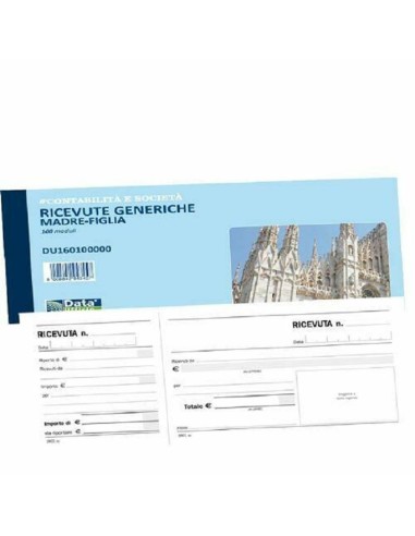 BLOCCO RICEVUTE GENERICHE 100 MODULI 