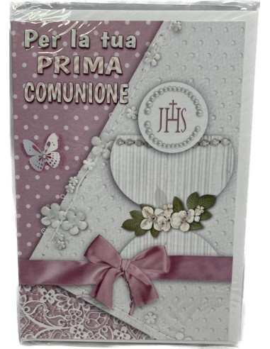 BIGLIETTO D'AUGURI COMUNIONE