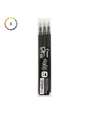 RICARICHE PILOT 0.5 CONF. DA 3 - NERO