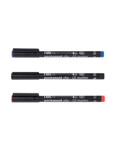 PENNARELLO INDELEBILE OHP - CD MARKER 1.0mm - ROSSO