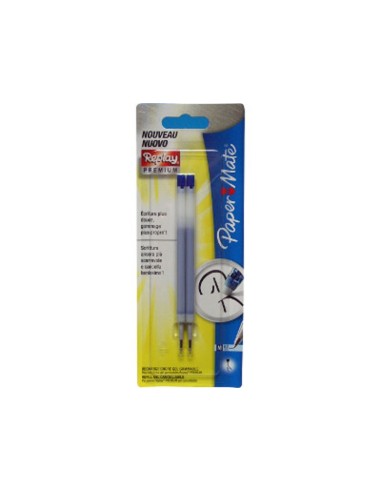 REFILL GEL CANCELLABILE PAPER MATE 0.7mm BLU