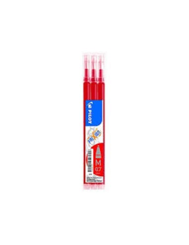 RICARICHE CANCELLABILI PILOT 0.7mm CONF. DA 3 ROSSO