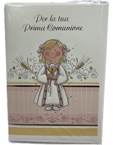 BIGLIETTO D'AUGURI COMUNIONE 
