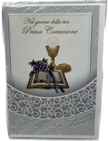 BIGLIETTO D'AUGURI COMUNIONE