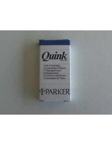 QUINK - 5 CARTUCCE INCHIOSTRO PARKER BLU