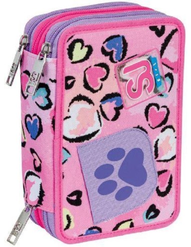 ASTUCCIO ACCESSORIATO 3 ZIP SJ GANG - FLEECY GIRL 