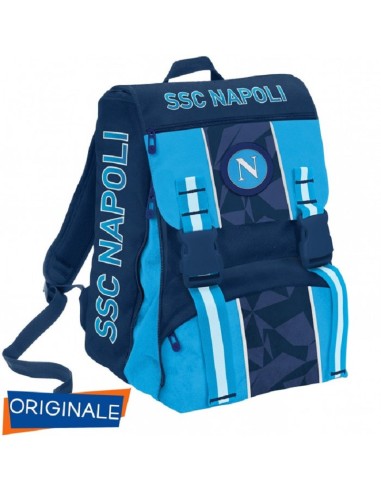 ZAINO SDOPP.BIG SSC NAOPOLI CON ASTUCCIO E PALLONE 