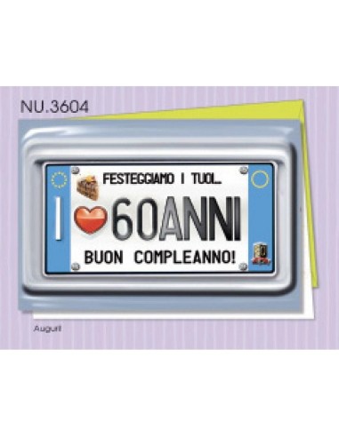 60 Anni Di Biglietto Di Auguri Per Il Compleanno Illustrazione