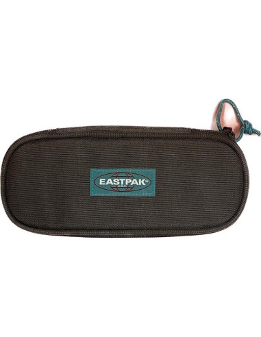 EASTPAK ASTUCCIO OVALE - GRIGIO CON PATCH VERDE ACQUA
