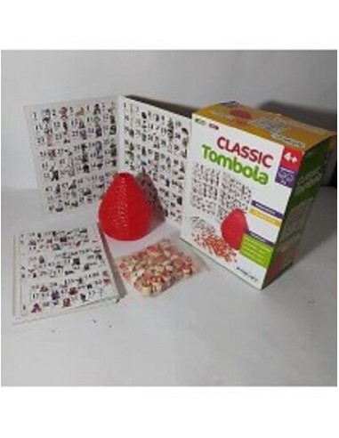 TOMBOLA CLASSIC 48 CARTELLE E NUMERI IN LEGNO
